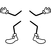 'legs arms hands feet shoes gloves comic cartoon wi' Tote Bag | Spreadshirt